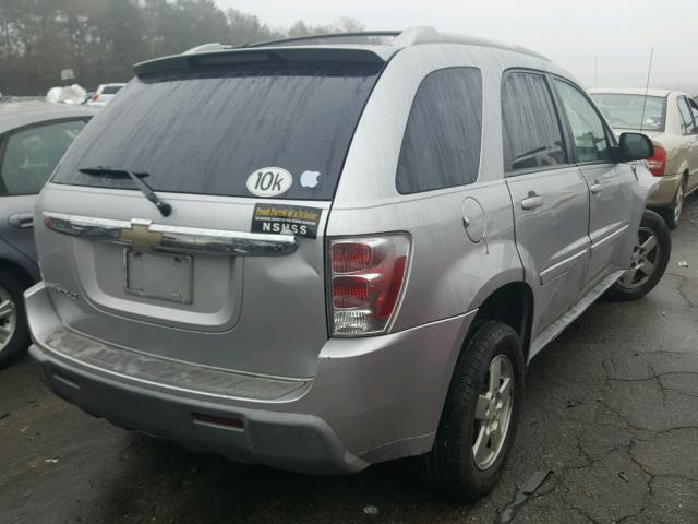 2CNDL63F056147697 - 2005 CHEVROLET EQUINOX LT SILVER photo 4