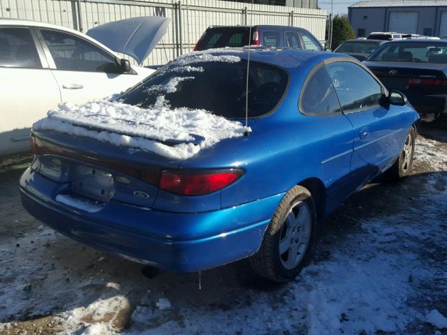 3FAFP11383R122202 - 2003 FORD ESCORT ZX2 BLUE photo 4