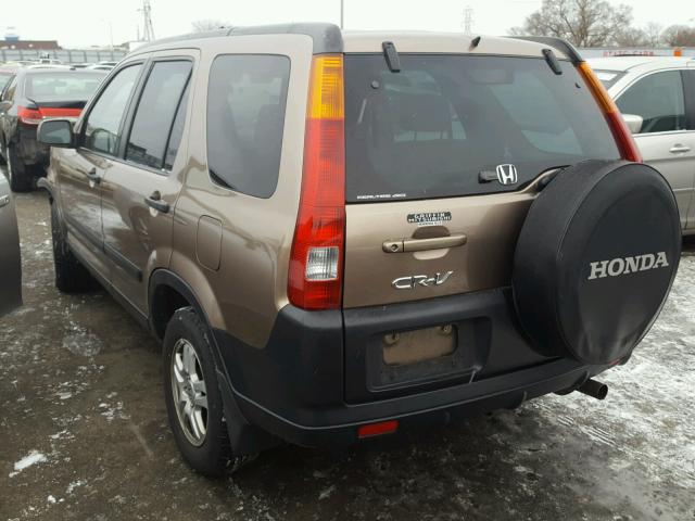 JHLRD78813C029107 - 2003 HONDA CR-V EX ყავისფერი ფოტო 3