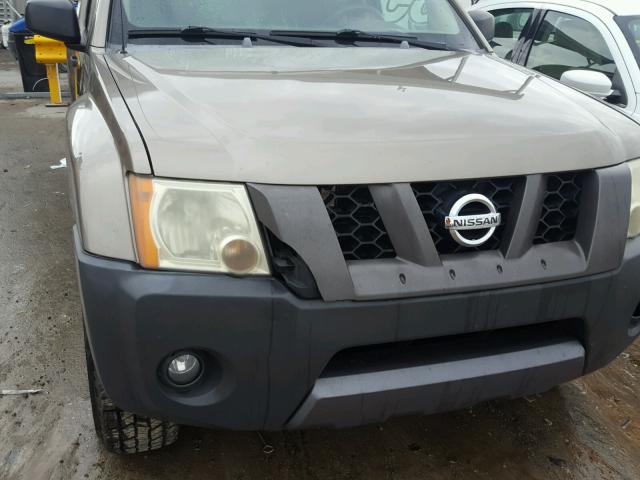 5N1AN08W15C637723 - 2005 NISSAN XTERRA OFF TAN photo 9