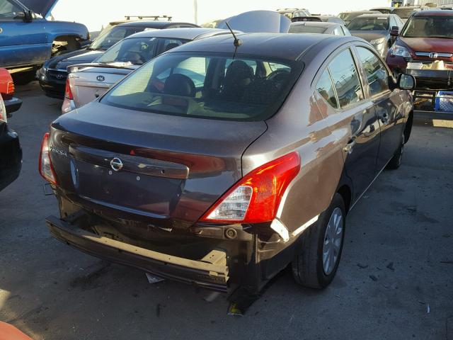 3N1CN7AP0FL849093 - 2015 NISSAN VERSA S GRAY photo 4