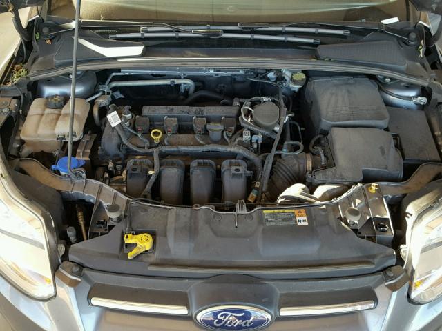 1FADP3F22EL227239 - 2014 FORD FOCUS SE GRAY photo 7