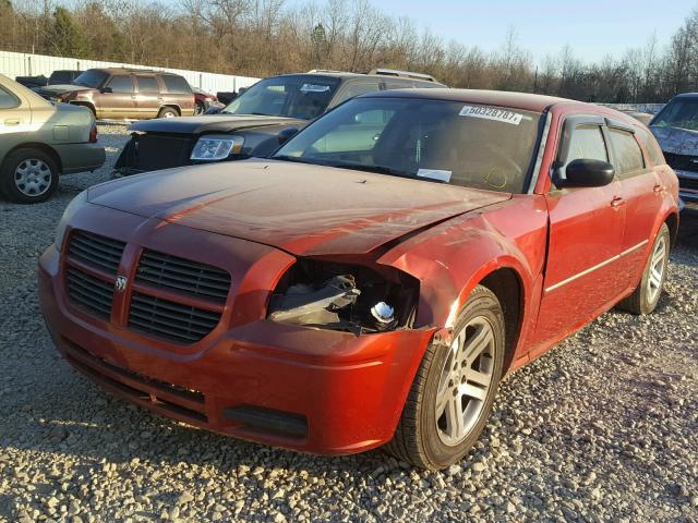 2D4FV47T57H769010 - 2007 DODGE MAGNUM SE MAROON photo 2