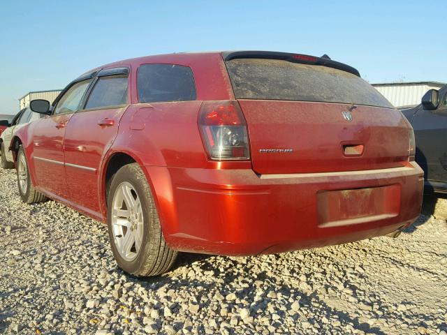 2D4FV47T57H769010 - 2007 DODGE MAGNUM SE MAROON photo 3