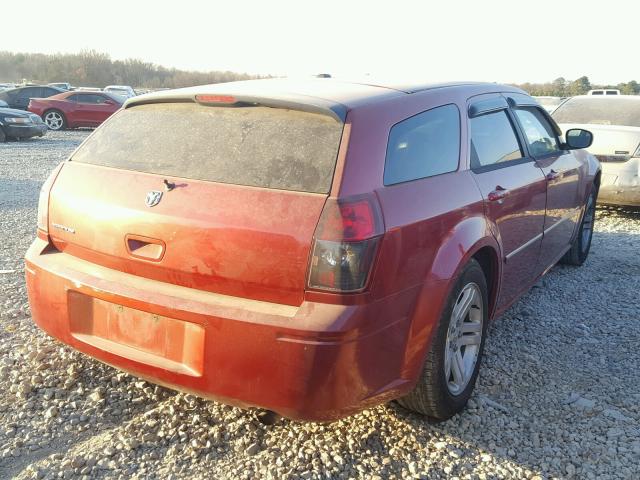 2D4FV47T57H769010 - 2007 DODGE MAGNUM SE MAROON photo 4