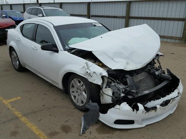 1B3BD4FB3BN548658 - 2011 DODGE AVENGER EX WHITE photo 1