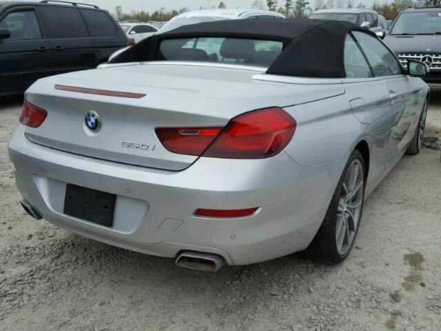 WBALZ3C59CDL71129 - 2012 BMW 650 I SILVER photo 4