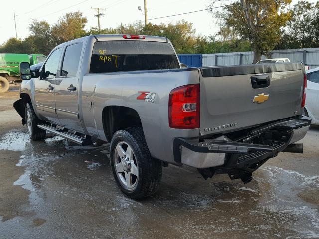 1GC1KXC89CF233952 - 2012 CHEVROLET SILVERADO GRAY photo 3