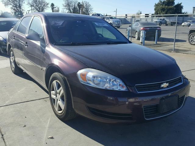 2G1WB55K369371267 - 2006 CHEVROLET IMPALA LS MAROON photo 1