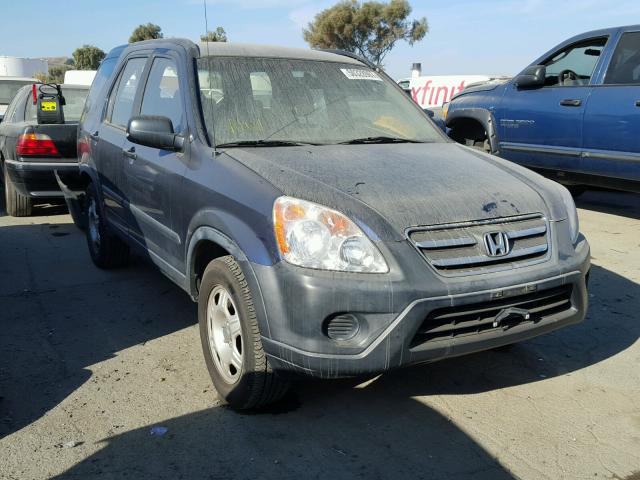 JHLRD68535C016782 - 2005 HONDA CR-V LX BLUE photo 1