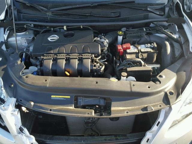 3N1AB7AP5FY250533 - 2015 NISSAN SENTRA S SILVER photo 7