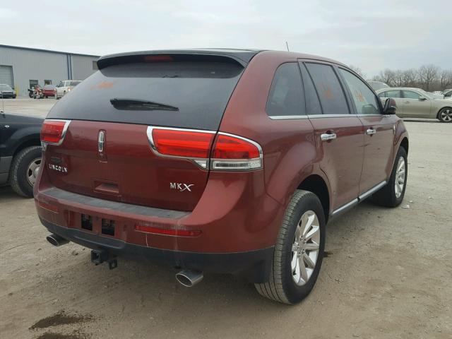 2LMDJ6JK2EBL05829 - 2014 LINCOLN MKX ORANGE photo 4