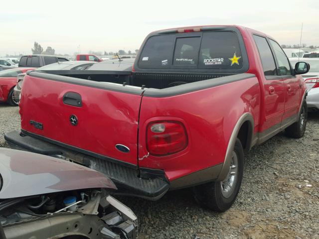 1FTRW07L51KF97223 - 2001 FORD F150 SUPER RED photo 4