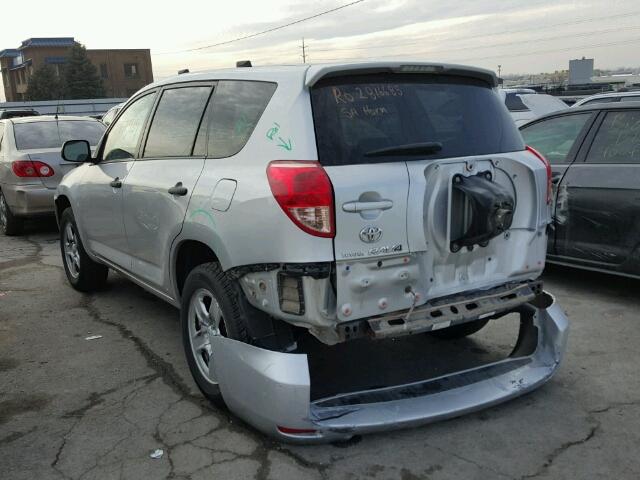 JTMBK33V385045976 - 2008 TOYOTA RAV4 SILVER photo 3