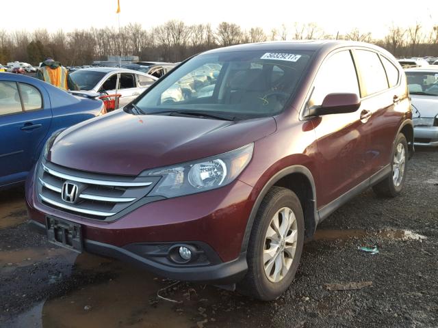 5J6RM4H51CL066976 - 2012 HONDA CR-V EX MAROON photo 2