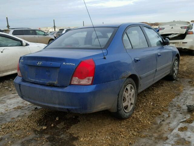 KMHDN45D75U942581 - 2005 HYUNDAI ELANTRA GL BLUE photo 3