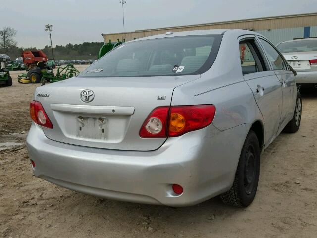 JTDBL40E89J002797 - 2009 TOYOTA COROLLA BA SILVER photo 4