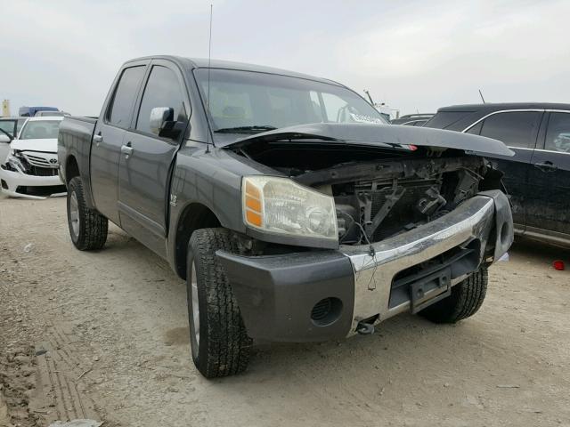 1N6AA07B54N578352 - 2004 NISSAN TITAN XE GRAY photo 1