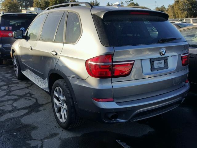 5UXZV4C57CL752366 - 2012 BMW X5 XDRIVE3 GRAY photo 3