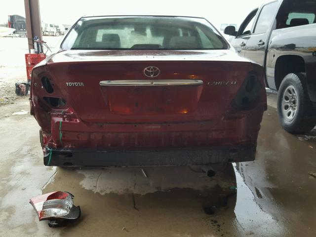 4T1BE32K62U028855 - 2002 TOYOTA CAMRY LE RED photo 9