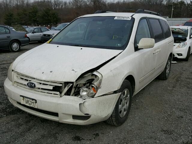 KNDMB233786232357 - 2008 KIA SEDONA EX WHITE photo 2