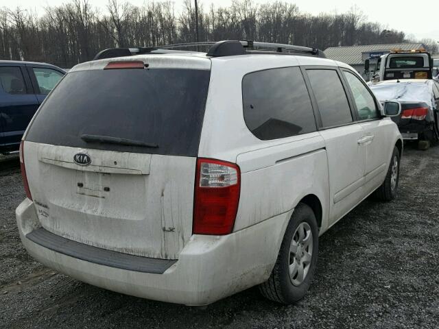 KNDMB233786232357 - 2008 KIA SEDONA EX WHITE photo 4