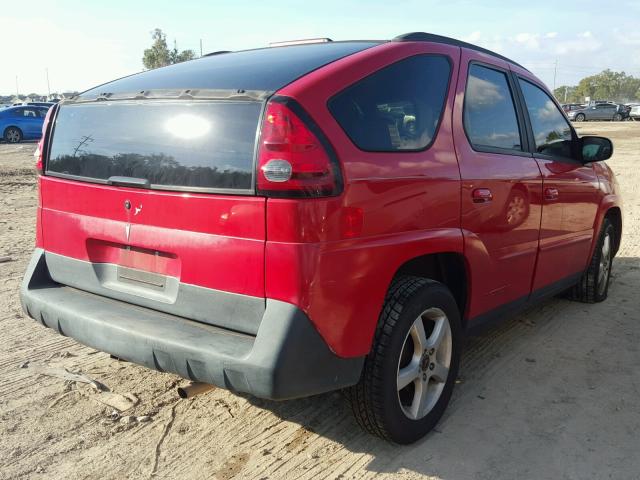 3G7DA03E84S563350 - 2004 PONTIAC AZTEK RED photo 4