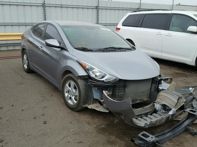 KMHDH4AE2EU157472 - 2014 HYUNDAI ELANTRA SE SILVER photo 1