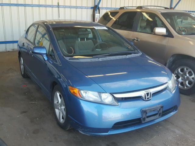 1HGFA16816L108730 - 2006 HONDA CIVIC EX BLUE photo 1