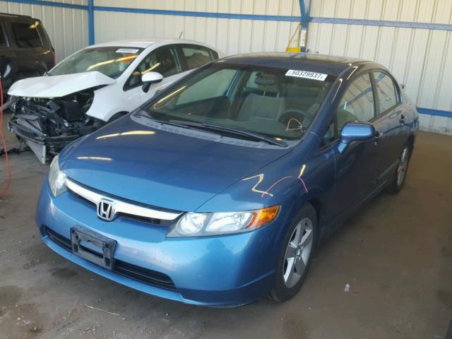 1HGFA16816L108730 - 2006 HONDA CIVIC EX BLUE photo 2