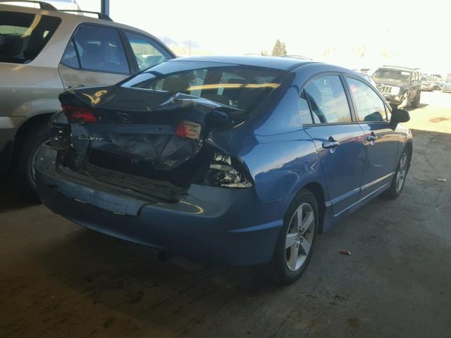 1HGFA16816L108730 - 2006 HONDA CIVIC EX BLUE photo 4