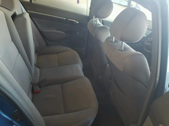 1HGFA16816L108730 - 2006 HONDA CIVIC EX BLUE photo 6