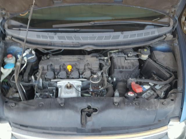 1HGFA16816L108730 - 2006 HONDA CIVIC EX BLUE photo 7