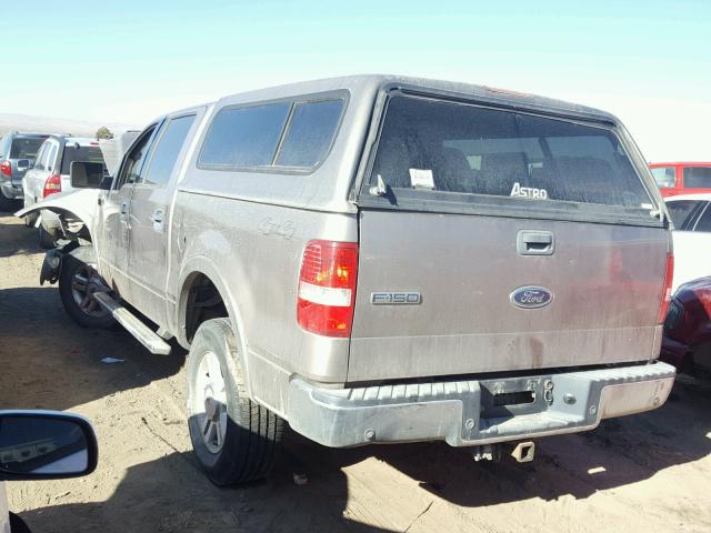 1FTPW14504KD63742 - 2004 FORD F150 SUPER TAN photo 3