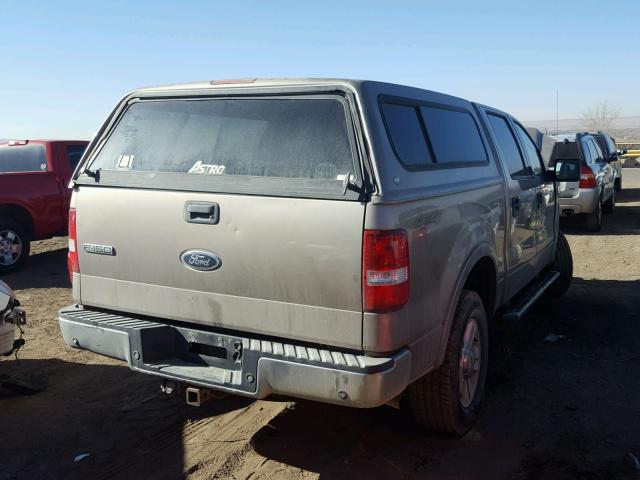 1FTPW14504KD63742 - 2004 FORD F150 SUPER TAN photo 4