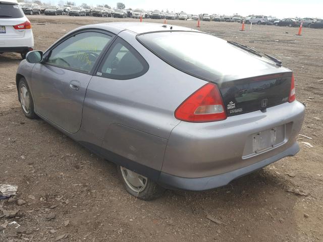 JHMZE1351YT004766 - 2000 HONDA INSIGHT GRAY photo 3