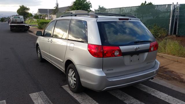 5TDZK23C87S001066 - 2007 TOYOTA SIENNA CE SILVER photo 3