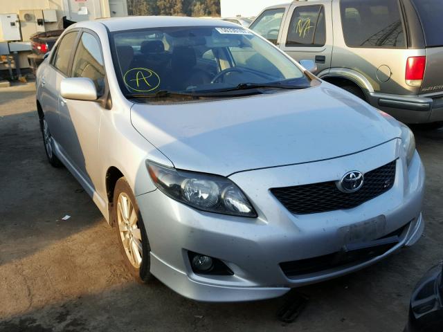 1NXBU40E89Z078155 - 2009 TOYOTA COROLLA BA SILVER photo 1