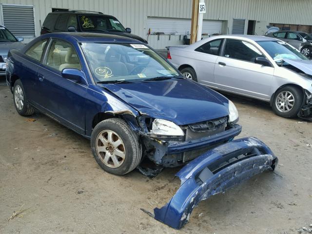 1HGEM22983L073302 - 2003 HONDA CIVIC EX BLUE photo 1