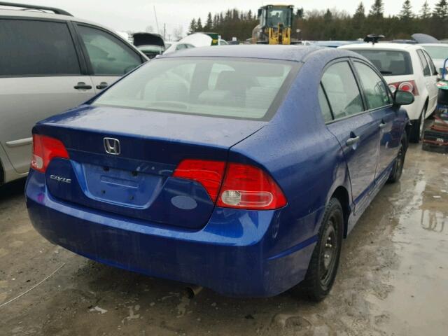 2HGFA16327H015802 - 2007 HONDA CIVIC DX BLUE photo 4