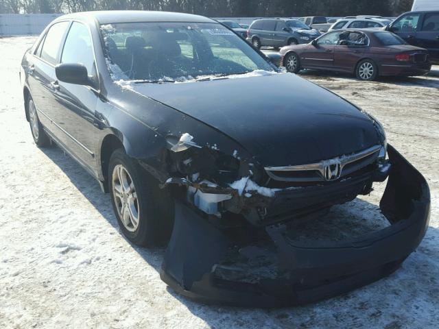 1HGCM56307A100881 - 2007 HONDA ACCORD SE BLACK photo 1