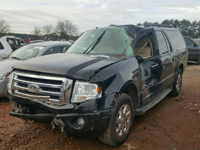 1FMFK15538LA42652 - 2008 FORD EXPEDITION BLACK photo 2