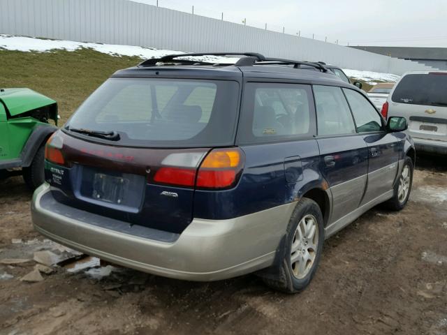 4S3BH675747612862 - 2004 SUBARU LEGACY OUT BLUE photo 4