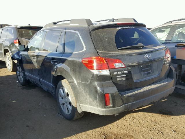 4S4BREKC9B2396094 - 2011 SUBARU OUTBACK 3. BLACK photo 3