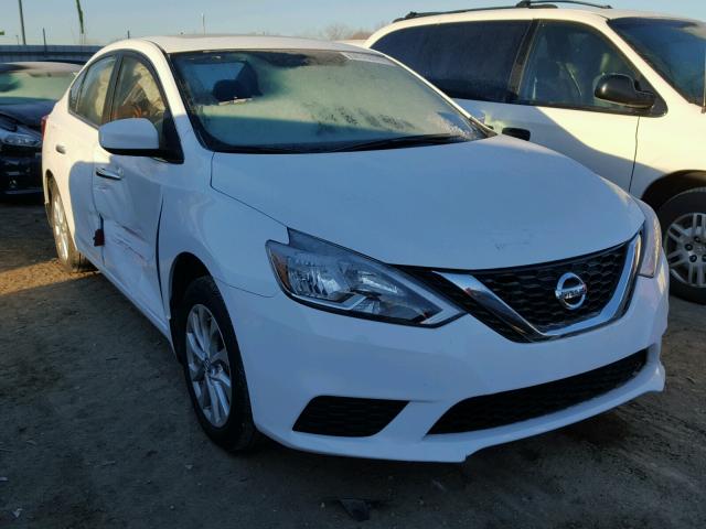 3N1AB7AP5GY218229 - 2016 NISSAN SENTRA S WHITE photo 1