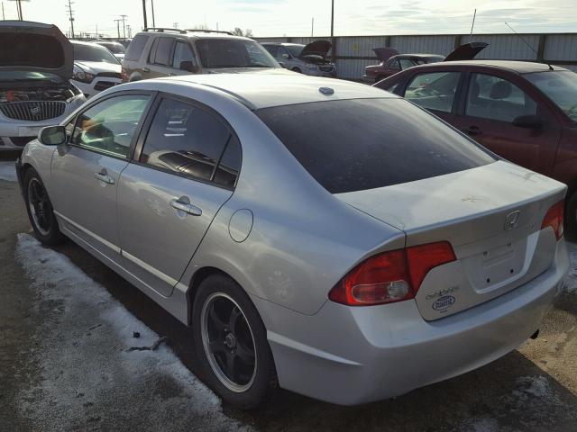 1HGFA16817L027695 - 2007 HONDA CIVIC EX SILVER photo 3