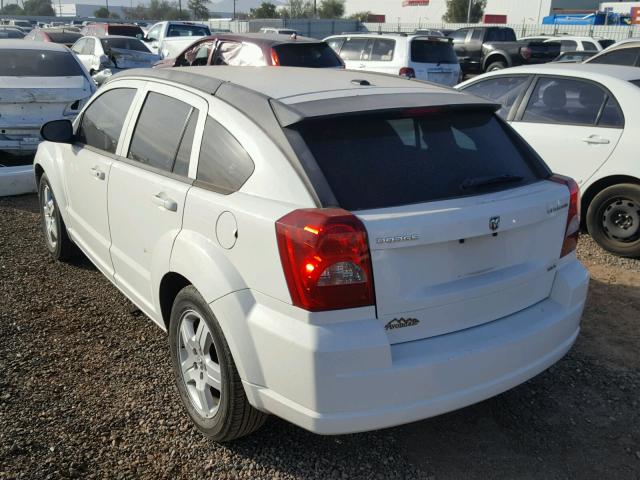 1B3HB48A99D164520 - 2009 DODGE CALIBER SX WHITE photo 3