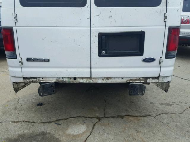 1FTNS24L76HB15687 - 2006 FORD ECONOLINE WHITE photo 9