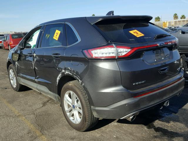 2FMPK4J80HBB57151 - 2017 FORD EDGE SEL CHARCOAL photo 3