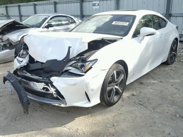 JTHHA5BC5H5006491 - 2017 LEXUS RC 200T WHITE photo 2